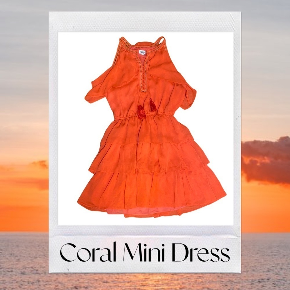 Coral Mini Dress